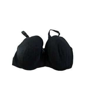 Torrid Curve Women's Black Lace Trim Lined Underwire Sexy T-Shirt Bra Size 40DDD